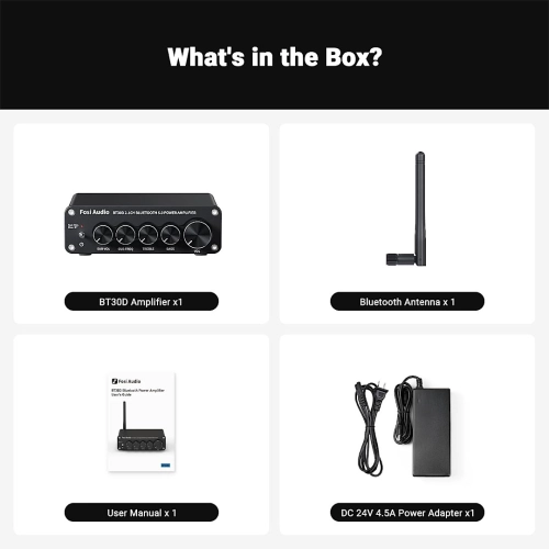 Fosi Audio BT30D - wzmacniacz 2.1 z Bluetooth