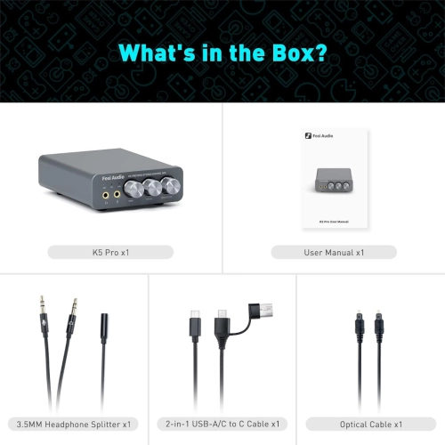 Fosi Audio K5 PRO - DAC ze wzmacniaczem słuchawkowym