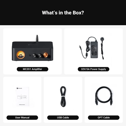 Fosi Audio MC351 - wzmacniacz 2.1 z DAC i Bluetooth