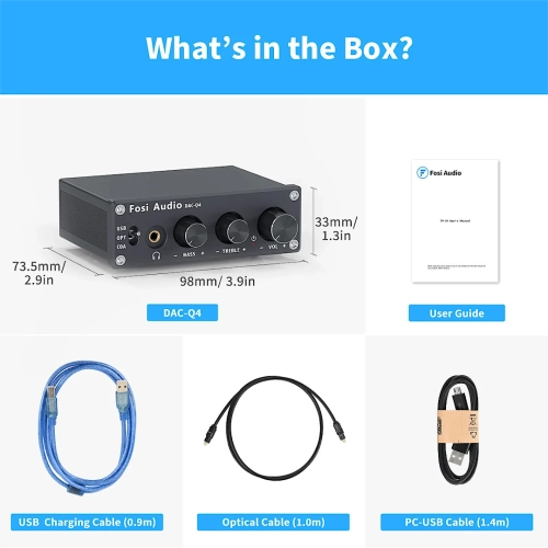 Fosi Audio Q4 - DAC ze wzmcniaczem słuchawkowym