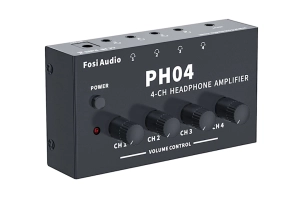 Fosi Audio PH04 - wzmacniacz słuchawkowy 4-kanałowy