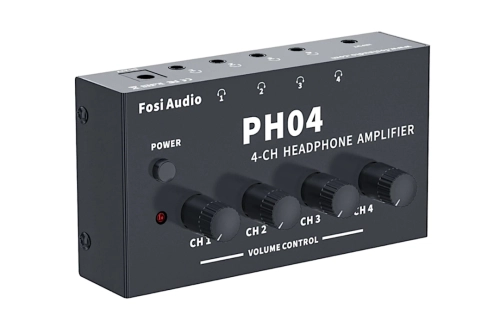 Fosi Audio PH04 - wzmacniacz słuchawkowy 4-kanałowy